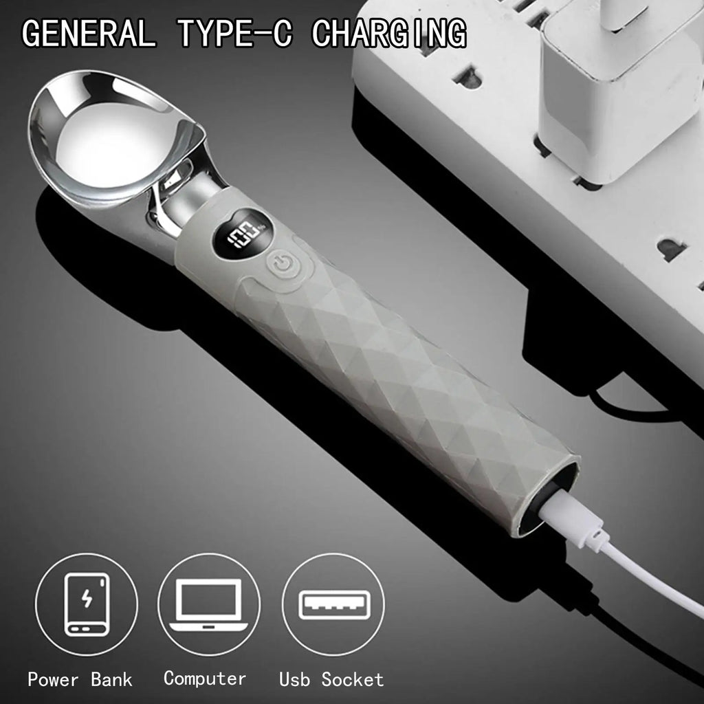 Heated Ice Cream Scoop, Rechargeable with LED Display