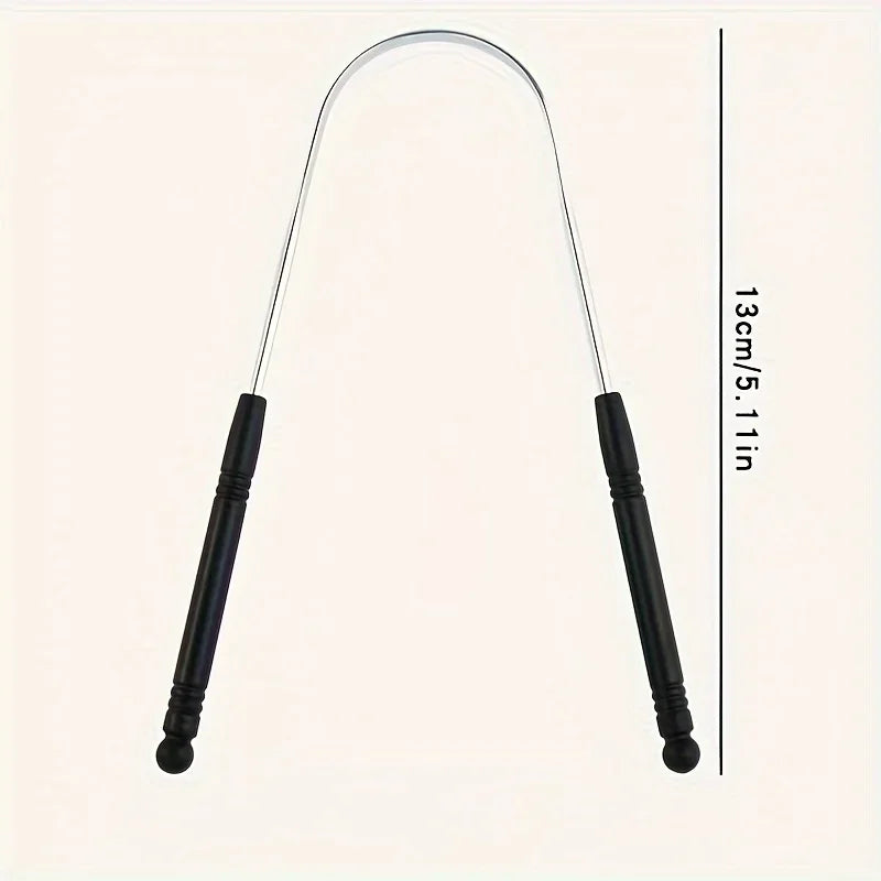 1PCS Stainless Steel Tongue Scraper Oral Tongue Cleaner Brush Tongue Toothbrush Oral Hygiene High Quality Tounge Scraper