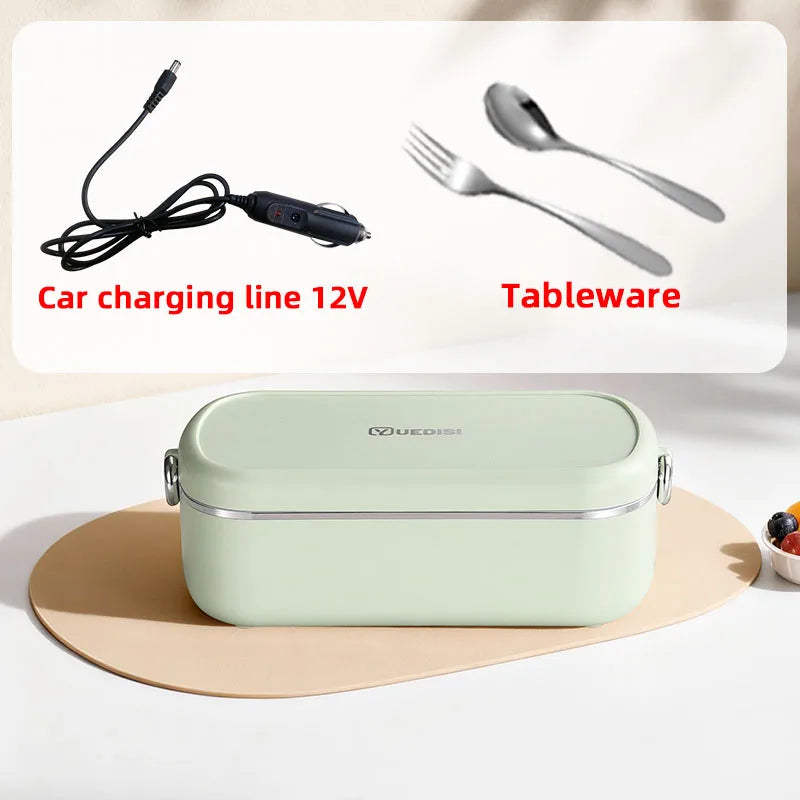 Portable Electric Heated Lunch Box for Work and Travel