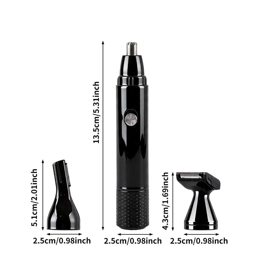 3-in-1 Nose, Ear & Facial Trimmer — Compact & Travel-Ready