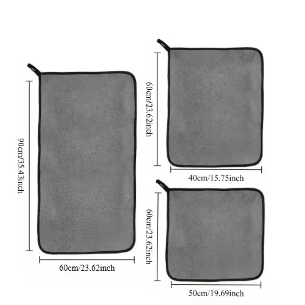Efficient cleaning rags, car microfiber towels, large-sized and highly absorbent car cleaning cloths