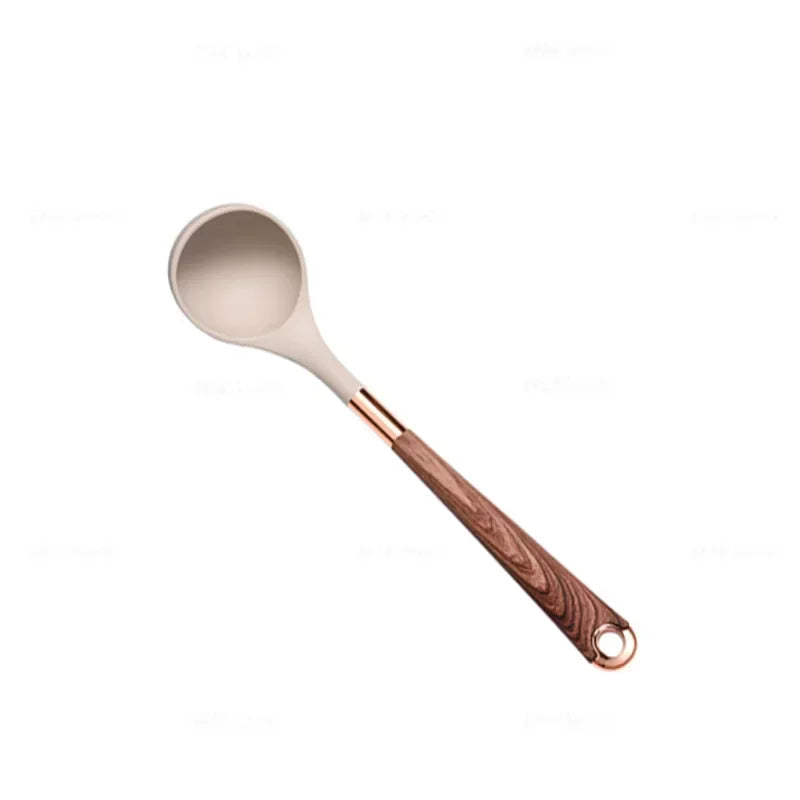 Silicone Kitchen Utensil with Rose-Gold-Tone Handle – Choice of Style