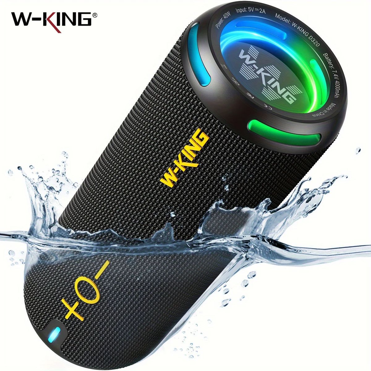W-KING D320 40 W Portable Bluetooth Speaker, IP67
