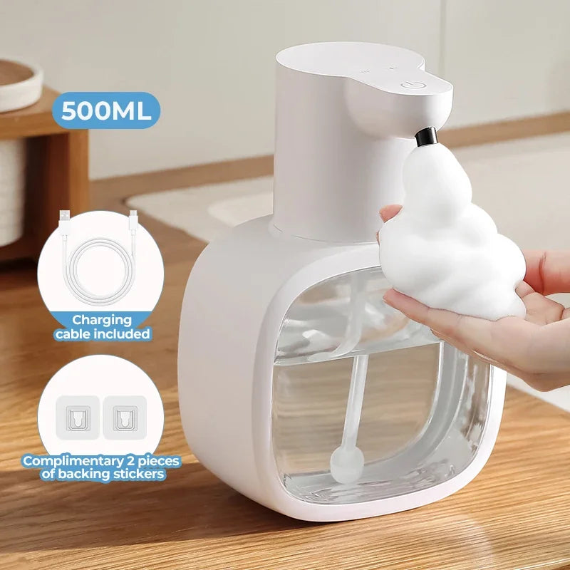 Wall-Mounted Touchless Foaming Soap Dispenser, USB Rechargeable