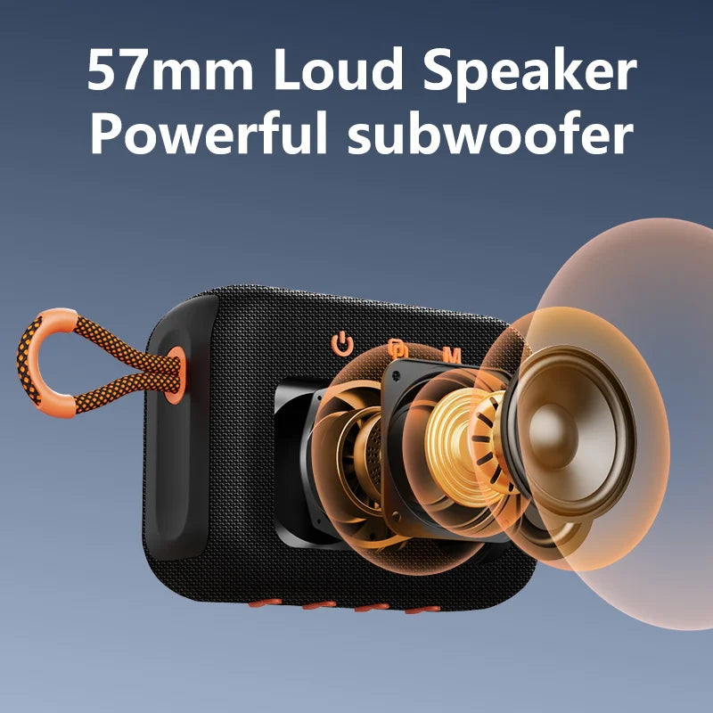 ZEALOT S75 Portable Bluetooth Speaker - 10W IPX6 Waterproof Outdoor Subwoofer