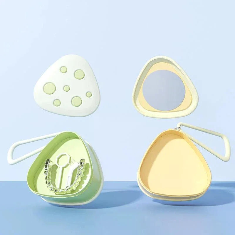 Retainer Case Mouthguard Organizer Box Dental Appliance Supplies Denture Fake Teeth Mouth Guard Container Denture Storage Box