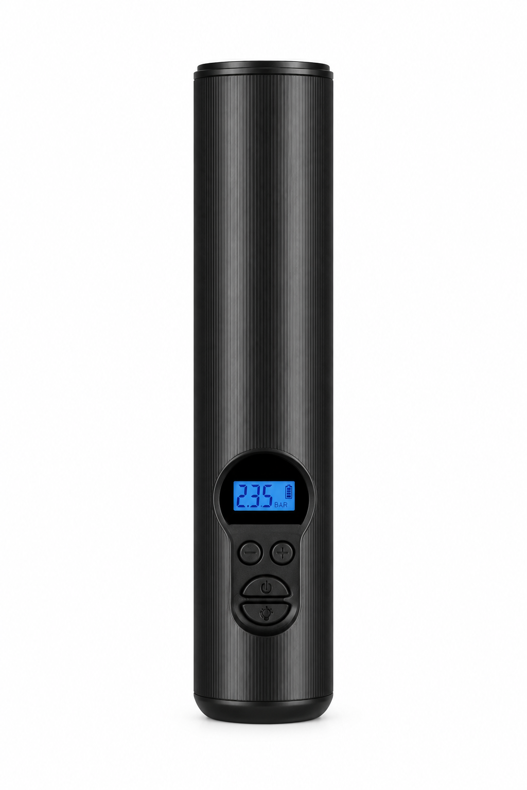Electric tire pump hero image, white background