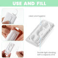 Portable Automatic Dental Floss Dispenser Pop-up Travel Floss Pick Storage Case Refillable Mini Toothpick Holder Box Pocket Floss Stick Organizer for Oral Hygiene Teeth Cleaning