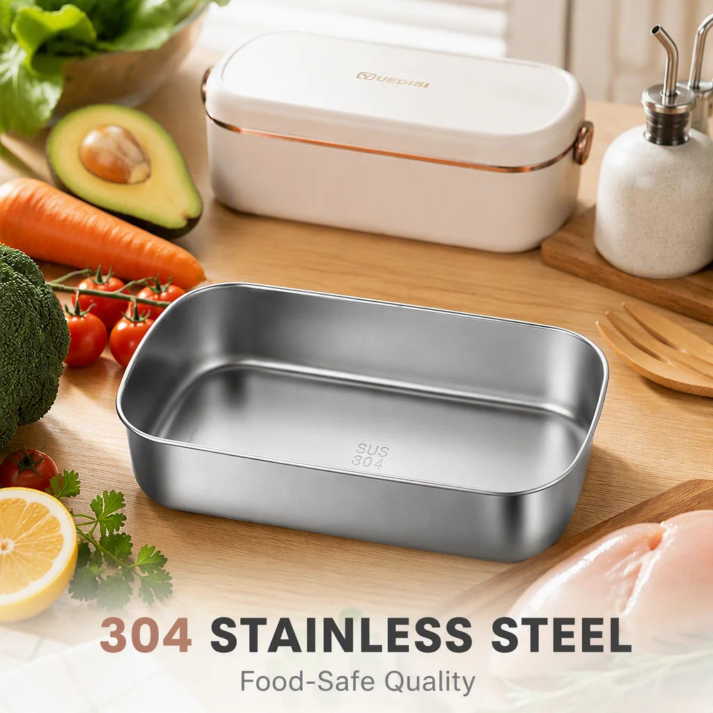 Portable Electric Heated Lunch Box for Work and Travel