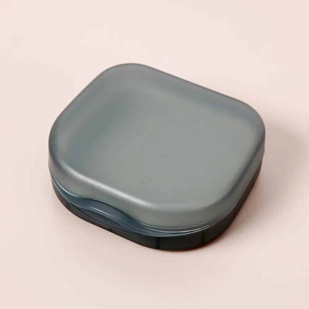 Teeth Retainer Storage Box Invisible Braces Case Multifunctional Dental Mouthguard Holder Portable Travel Orthodontic Container