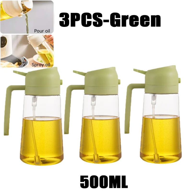 Oil Spray Bottle for Cooking & BBQ – 200ml, 300ml & 500ml | Available with Oil Brush