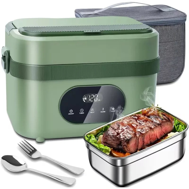 Cordless Heated Lunch Box with Carry Bag – 1.5L, 18,000mAh