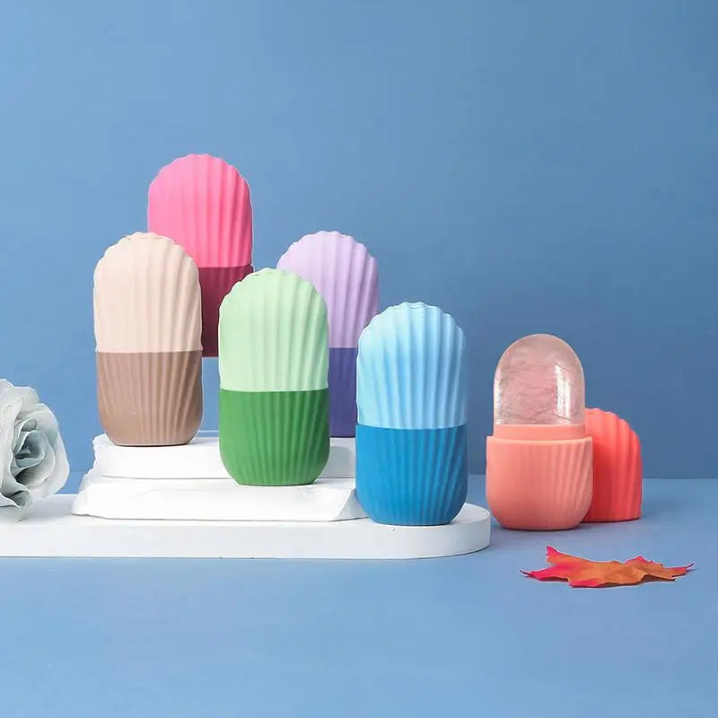 Silicone Face Ice Mould - Reusable Ice Roller for Face & Eyes
