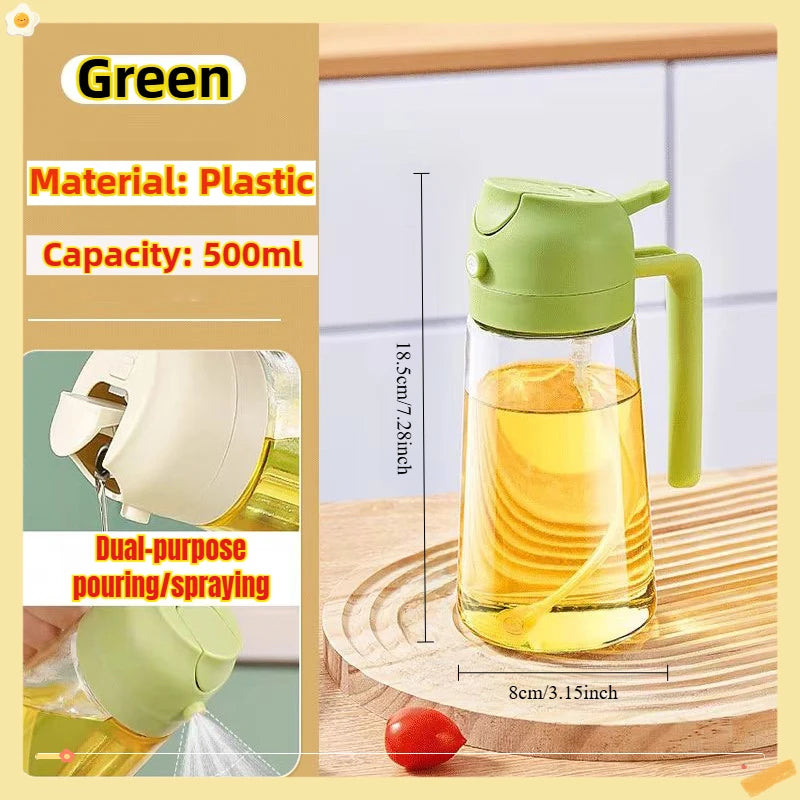Oil Spray Bottle for Cooking & BBQ – 200ml, 300ml & 500ml | Available with Oil Brush