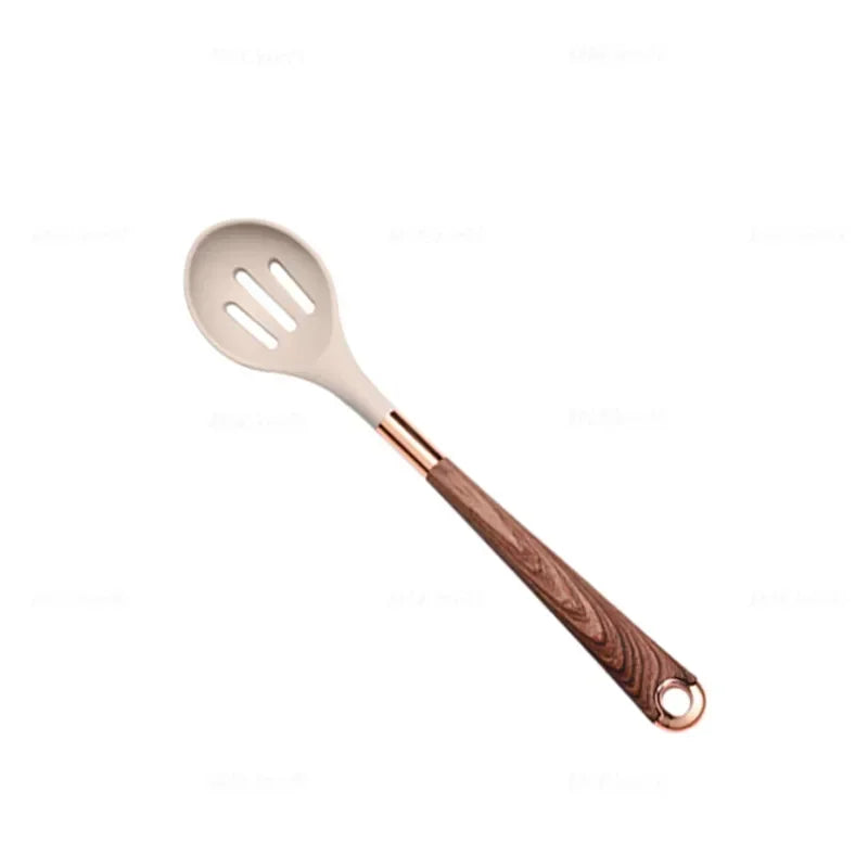 Silicone Kitchen Utensil with Rose-Gold-Tone Handle – Choice of Style
