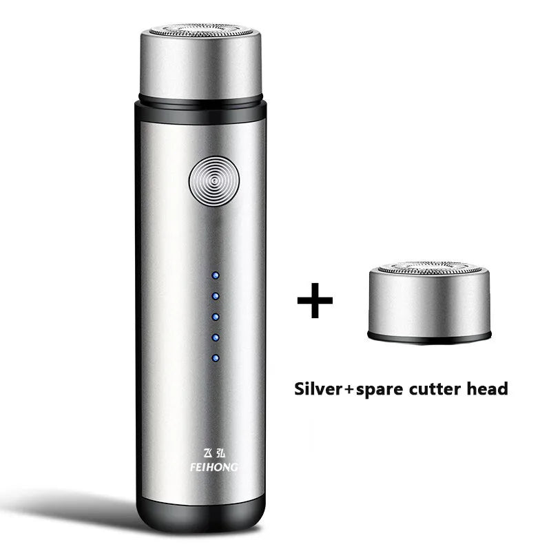 Men's Mini Electric Shaver – USB Rechargeable Travel Razor