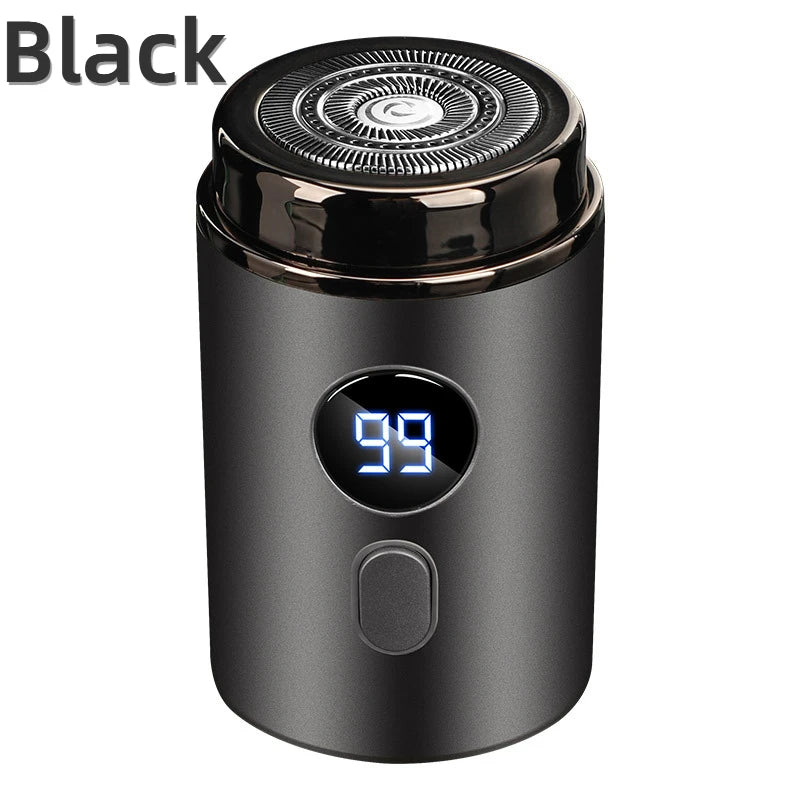 Men's Mini Electric Shaver with LED Display – USB-C Rechargeable