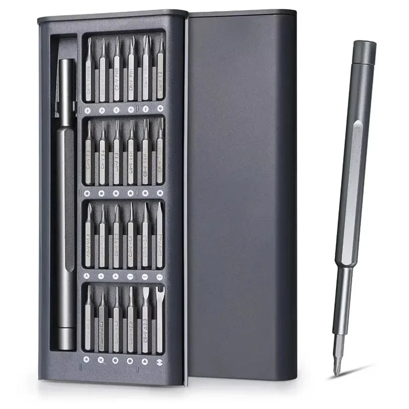 25-in-1 Magnetic Precision Screwdriver Set with 24 Bits