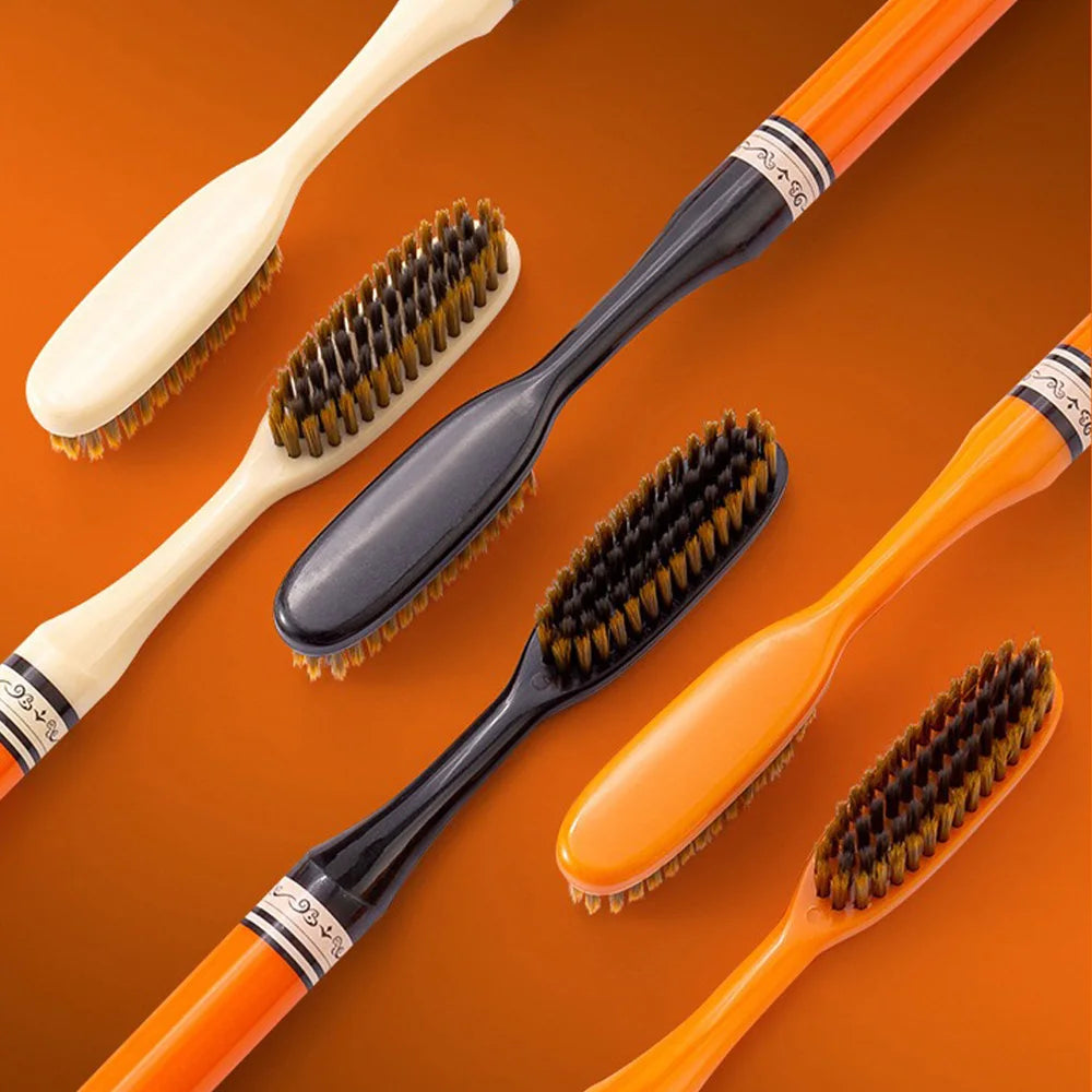 6 high-grade orange light luxury toothbrush deep cleaning oral care soft hair teeth cleaning tools for adult daily life home too
