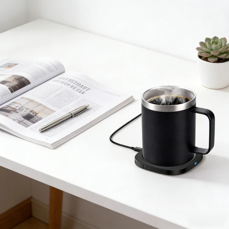 350ml Heated Coffee Mug with USB Warming Base