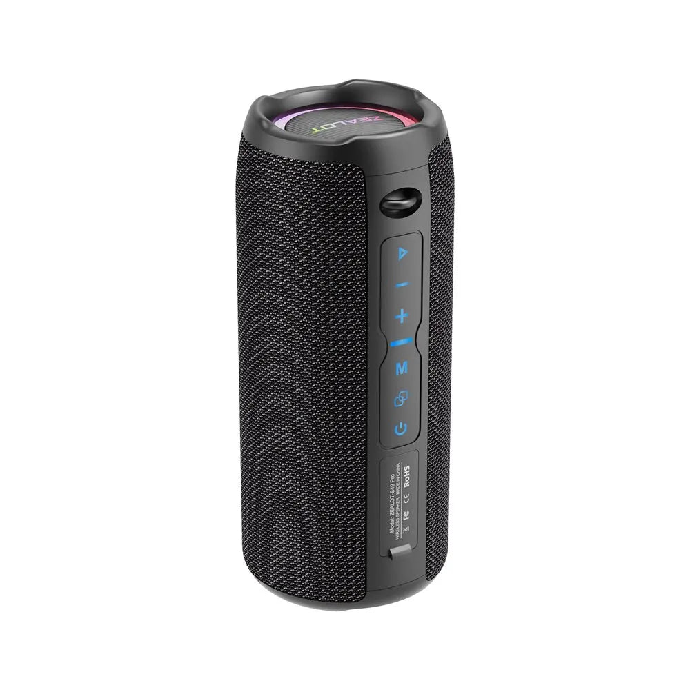 ZEALOT S49 Pro Portable Bluetooth Speaker - 20W IPX6 Waterproof with Dual Pairing