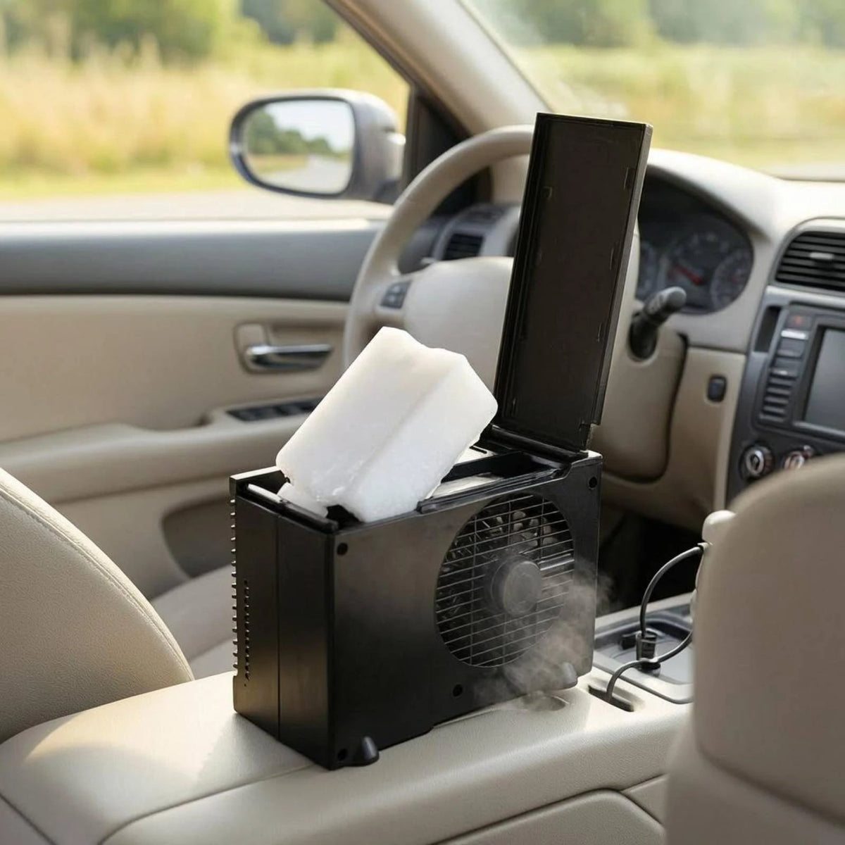 12V Portable Evaporative Car Cooler – Two-Speed Fan