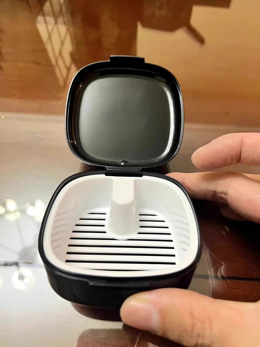 1Pc Retainer Case Portable Mouth Guard Box Oral Cleaning False Teeth Denture Storage Box Teeth Aligner Braces Box Orthodontic