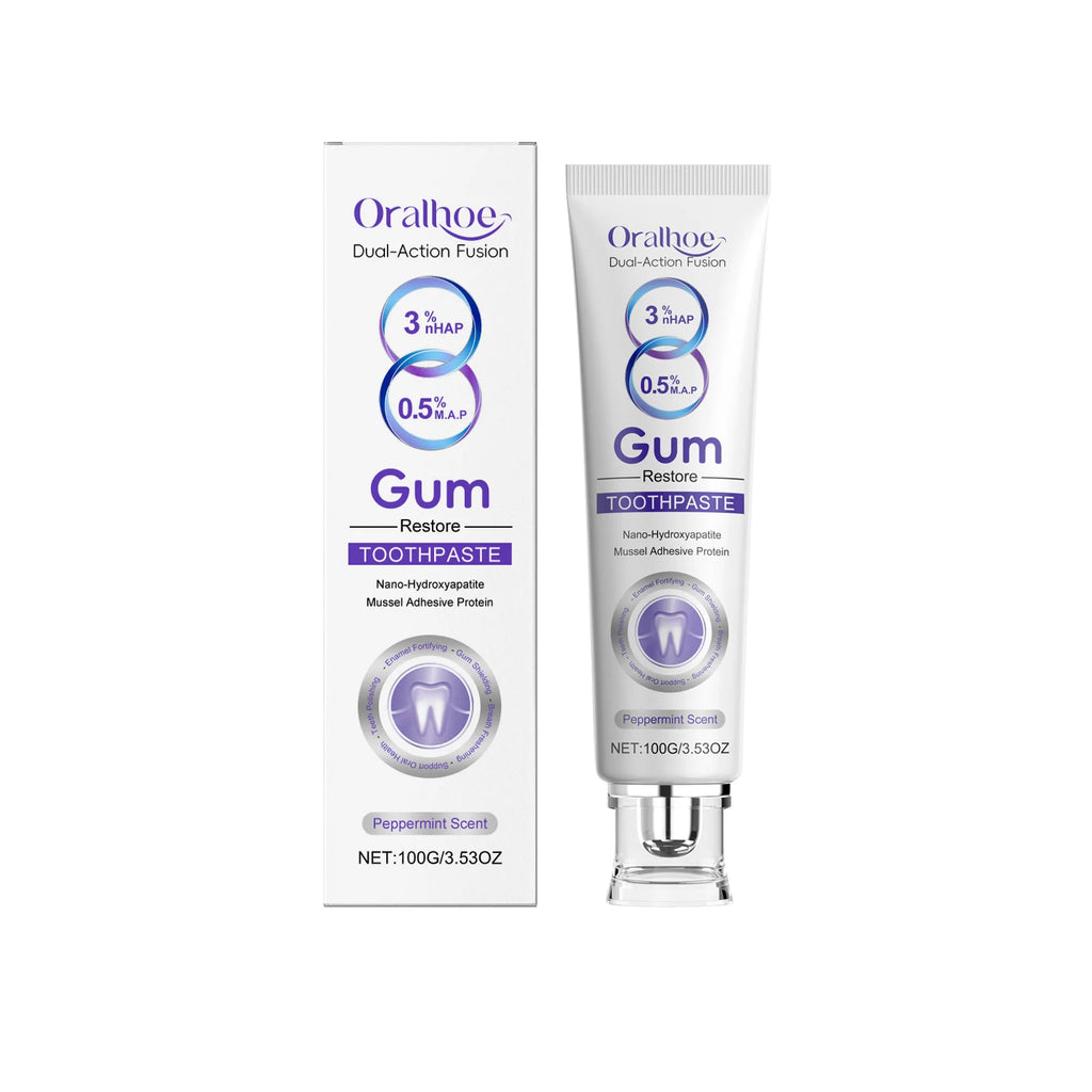 Nano Hydroxyapatite Toothpaste Restores White Teeth Alleviate Gum Bleeding Reduce Plaque Remove Oral Odor Gum Repair Toothpaste