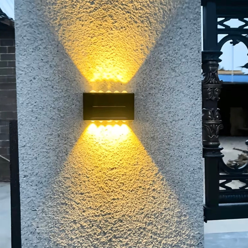 Outdoor Solar LED Wall Light – Up & Down Garden Lighting