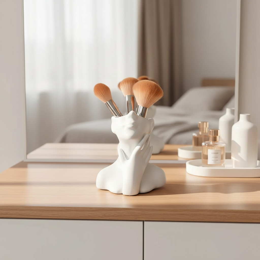 Female bust holder lifestyle image