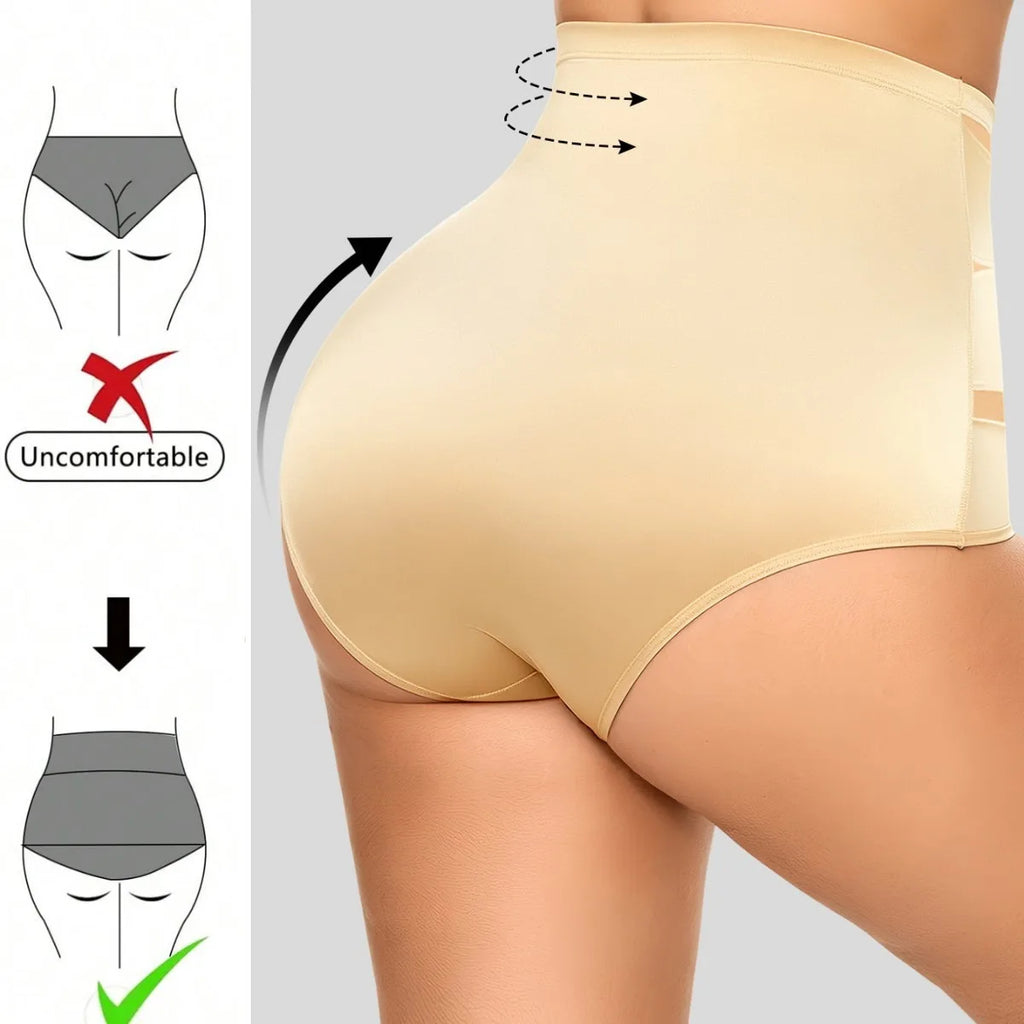 Women's High Waist Mesh Shapewear – Tummy Control & Butt Lifting Underwear
