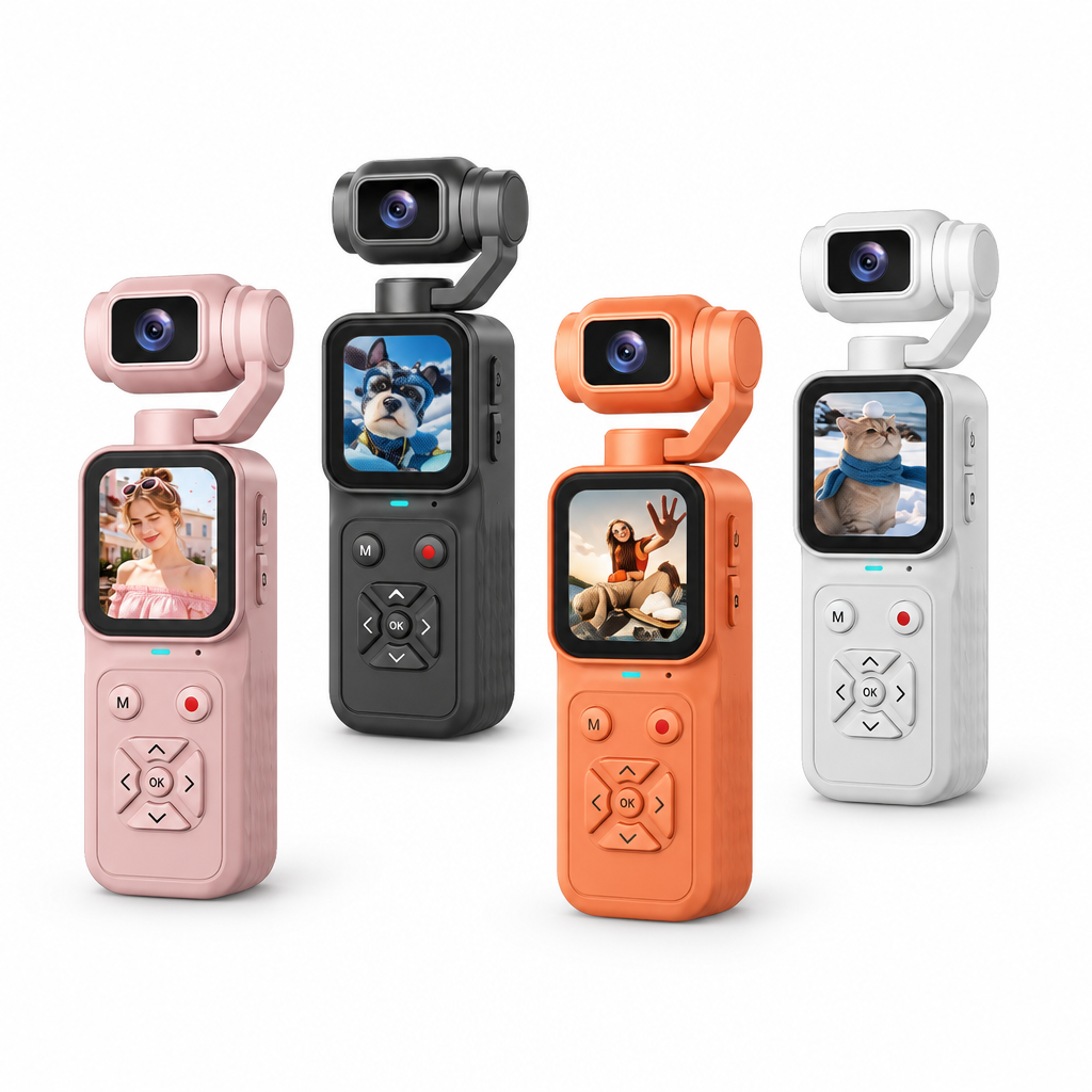 Four camera colour options on a white background
