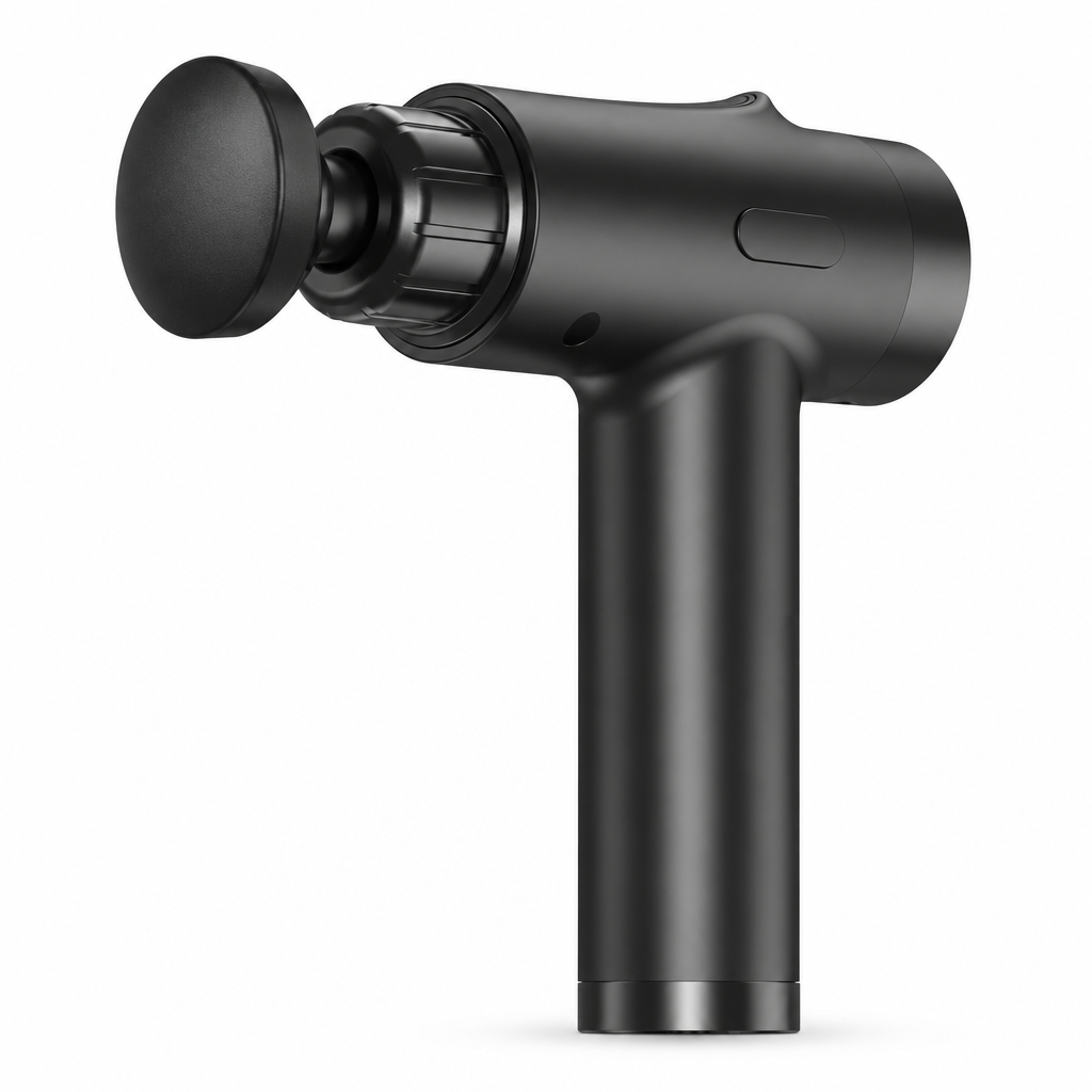Heated-head massage gun white-background candidate