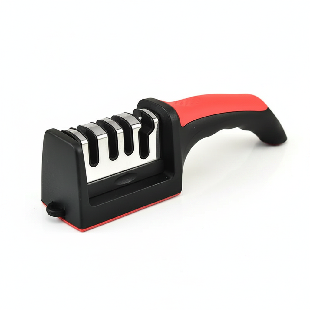 4-in-1 Hand-Held Knife Sharpener — Multi-Stage Kitchen Tool
