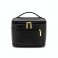 Leather Portable Makeup Case – Zip Closure, Multiple Compartments & Travel Bag
