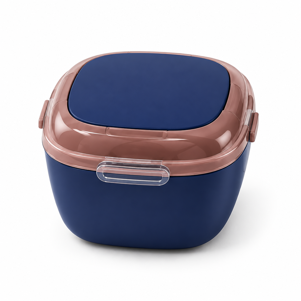 Navy and dusty pink retainer case
