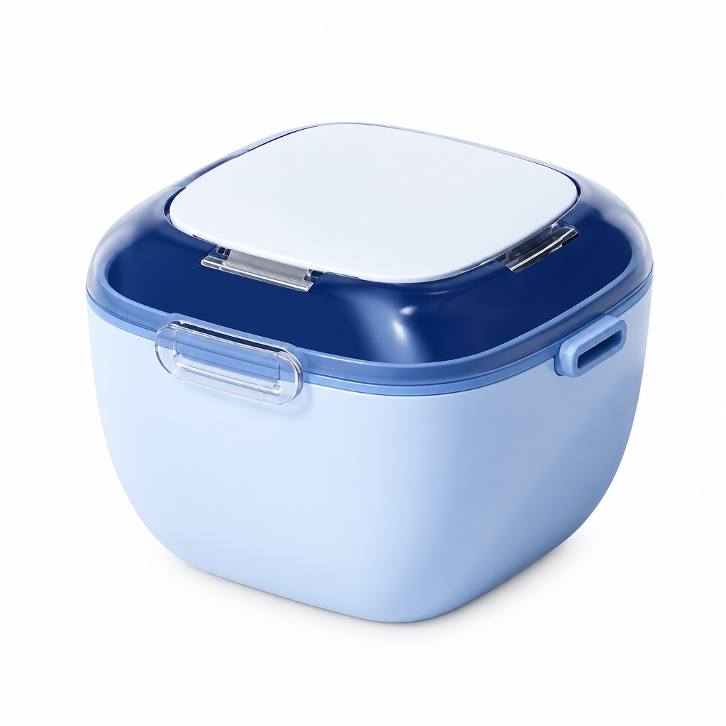 Navy and pale blue retainer case