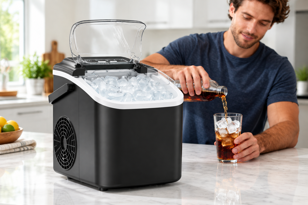 Portable ice maker lifestyle image