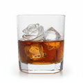 Rose & Diamond Ice in Glass – White Background
