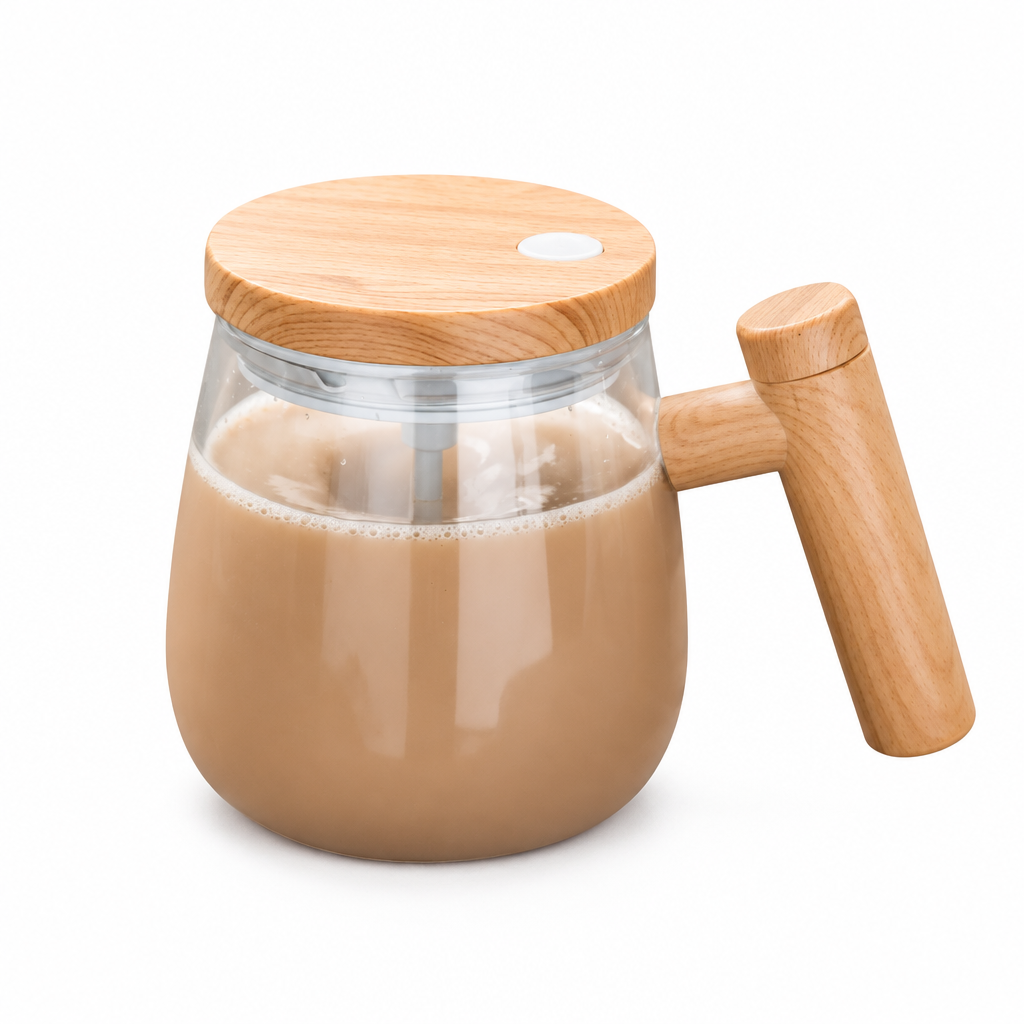 Self-stirring mug hero image on white