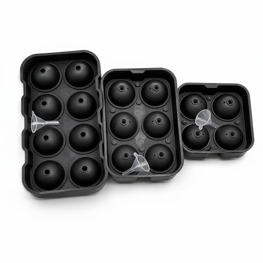 Silicone Ice Ball Mould Size Comparison