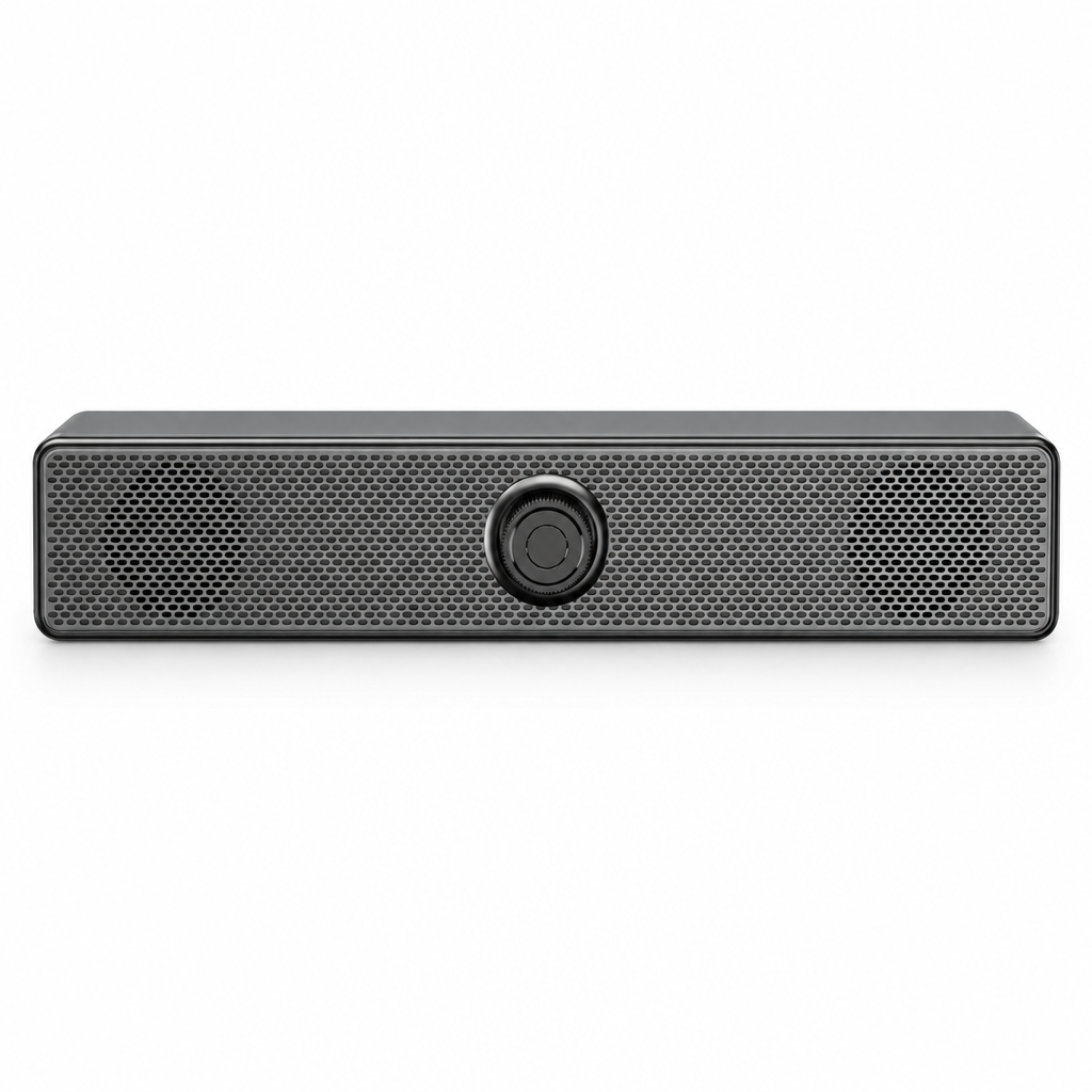 Soundbar speaker on a white background