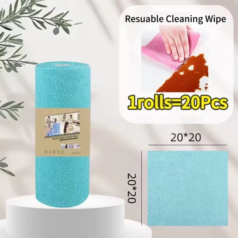 Reusable Microfibre Cleaning Cloth Roll – Tear-Off Kitchen Towels