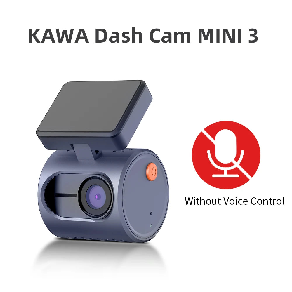 KAWA MINI 3 1296p Mini Dash Cam with Wi-Fi & Supercapacitor