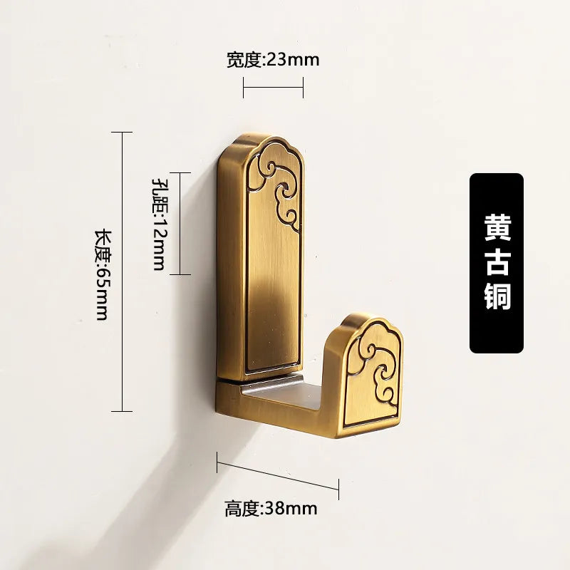 Metal No Drill Wall Mounted Coat Hooks Door Back Coat Hanger Clothes Hat Rack for Entryway Multifunctional Bathroom Towel Hook