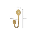 Antique Wall Mounted Clothes Hangers Solid Brass Coat Hats Bags Hooks Retro Towel Racks with Screws Bathroom Accessories1 pc