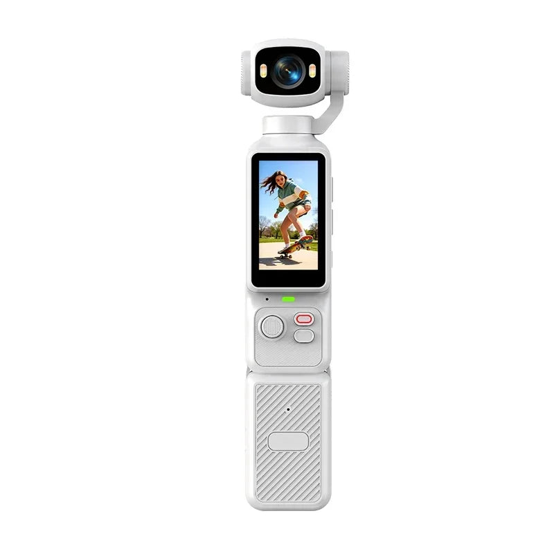 4K Handheld Gimbal Camera with 180° Flip Screen