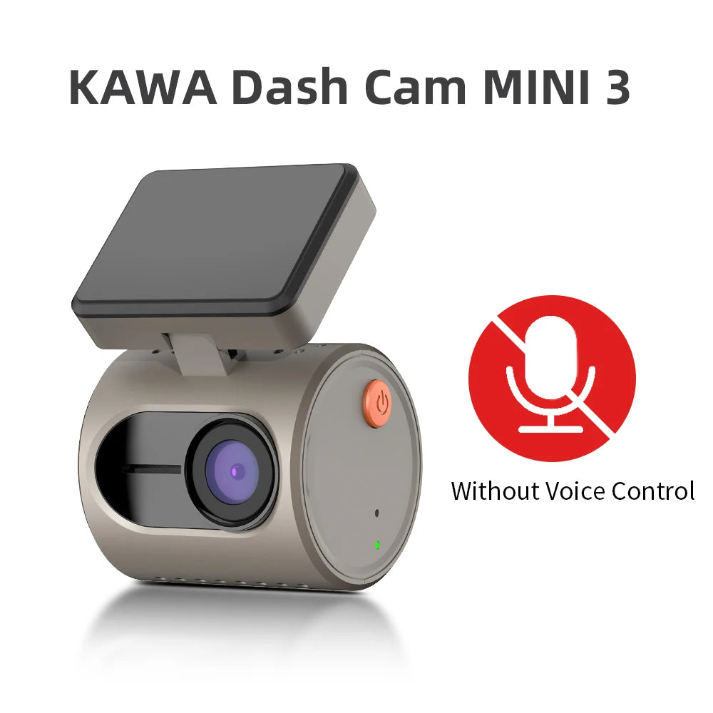 KAWA MINI 3 1296p Mini Dash Cam with Wi-Fi & Supercapacitor