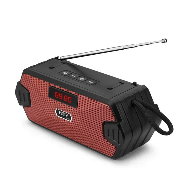 Portable Bluetooth Speaker with FM Radio & AUX Input