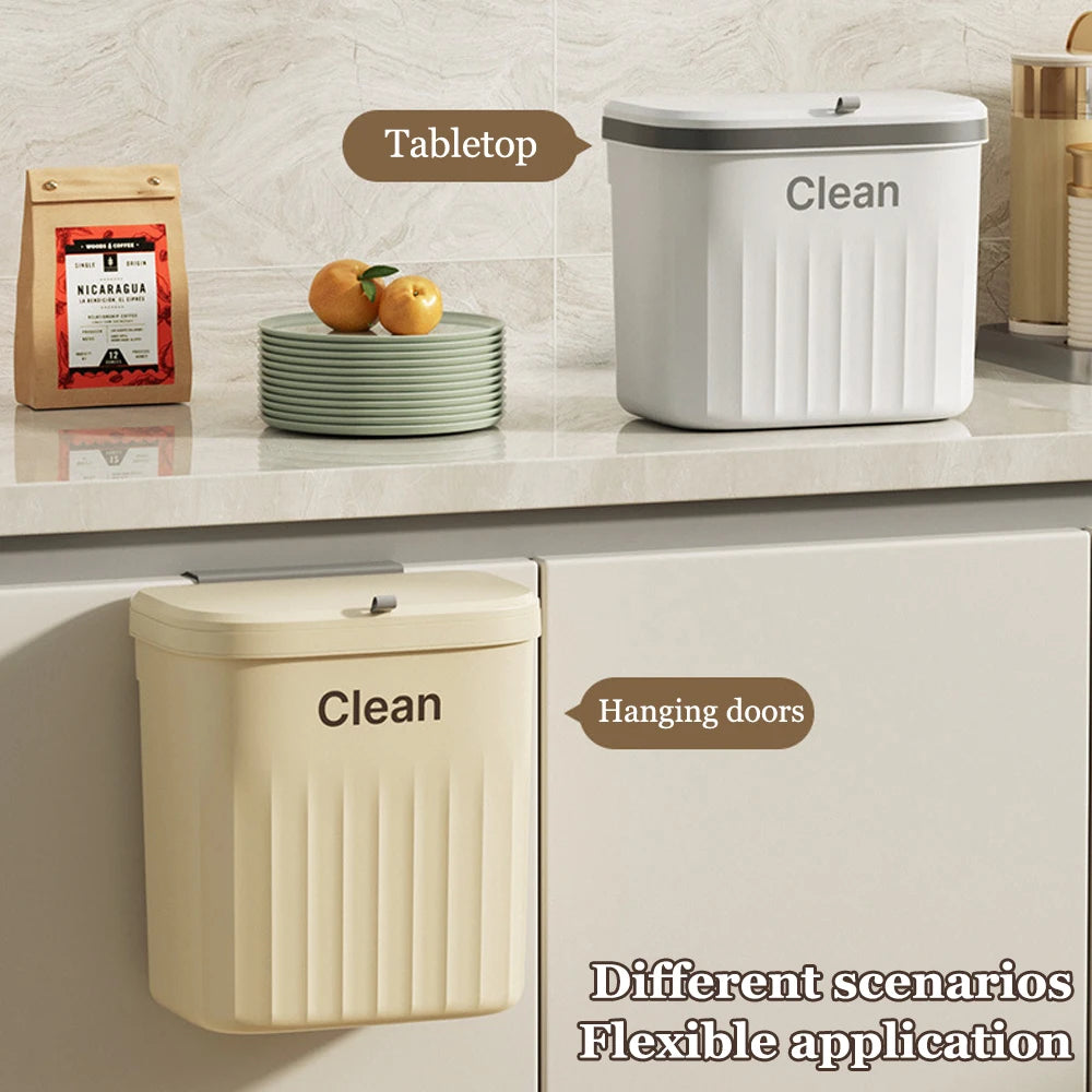 Hanging Kitchen Cabinet Bin with Lid, 8.5L or 12L